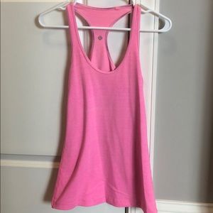Hot pink cool racerback tank top